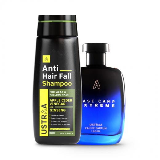 Base Camp Extreme EDP - 100ml & Anti Hair Fall Shampoo -250ml